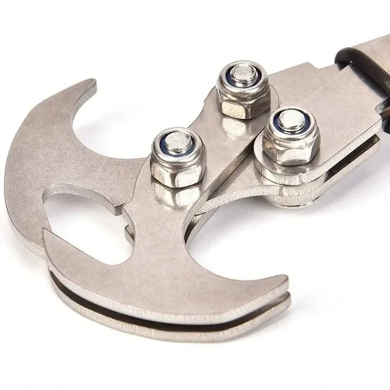 Folding Gravity Grab Hook Outdoor Rock Climbing Rescue Claw Survival Mountaineering Hook Tool Multifunctional Stainless Steel thumbnail 5