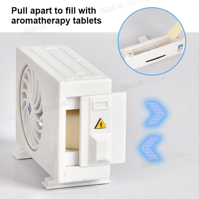SEAMETAL Car Perfume Diffuser Solar Air Conditioner Shape Decorative Air Freshener Air Outlet Car Aromatherapy Fragrance Tablet thumbnail 4