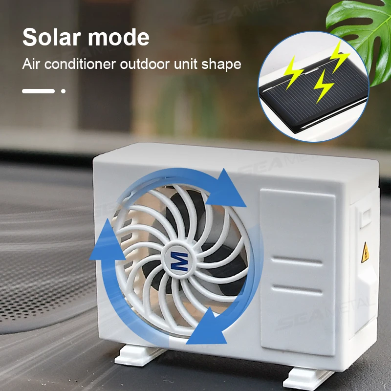 SEAMETAL Car Perfume Diffuser Solar Air Conditioner Shape Decorative Air Freshener Air Outlet Car Aromatherapy Fragrance Tablet thumbnail 6