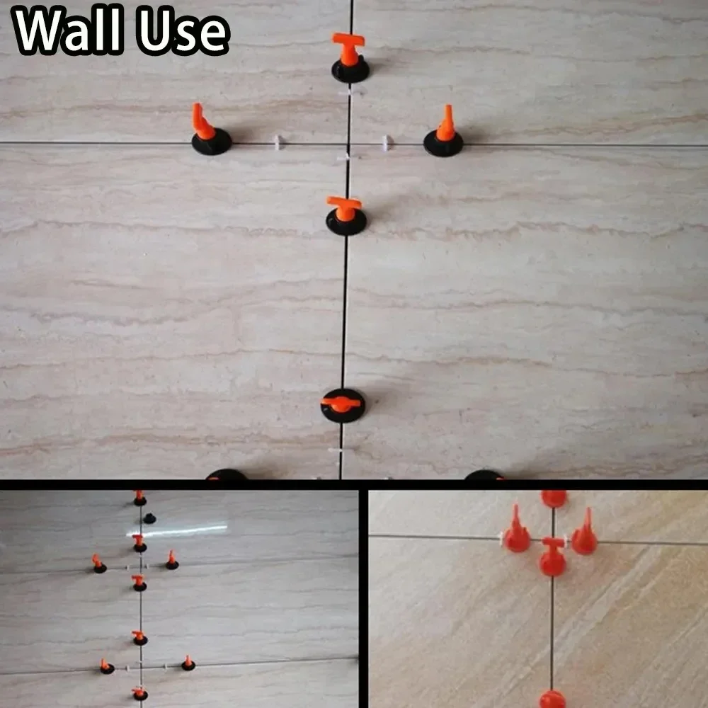 11-1202Pcs Top Ceramic Floor Tile Leveling System Clips Set Leveler Adjuster Tile Wall Laying Locator Spacer Construction Tool thumbnail 6