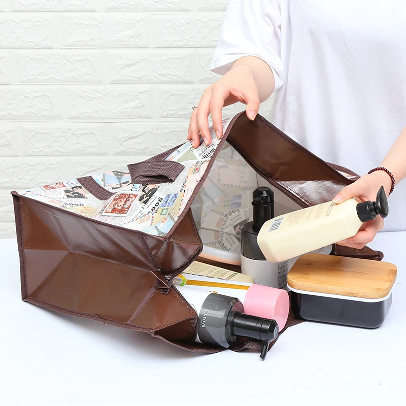 Oversized Duffle Moving House Storage Bag Woven Big Travel Quilt Clothes Waterproof Film Large Capacity Shipping Bag thumbnail 5