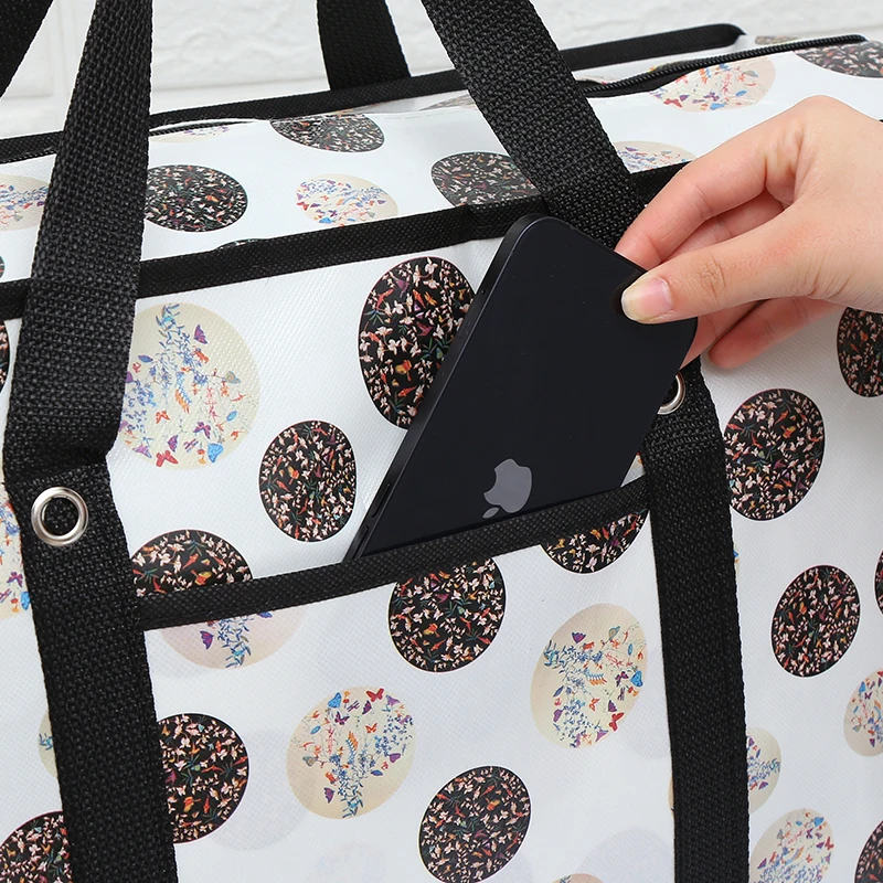 Oversized Duffle Moving House Storage Bag Woven Big Travel Quilt Clothes Waterproof Film Large Capacity Shipping Bag thumbnail 4
