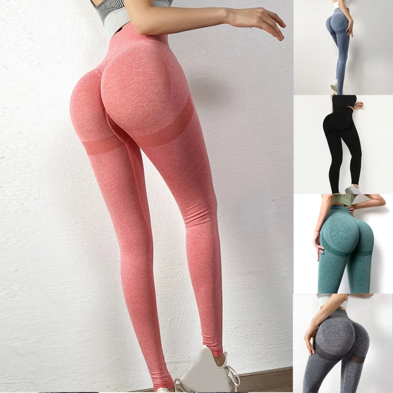 Autumn Winter High Quality Yoga Pants Lady High Waist Workout Fitness Lift Butt Fitness Yoga Gym Running Pants Casual Sportswear thumbnail 4
