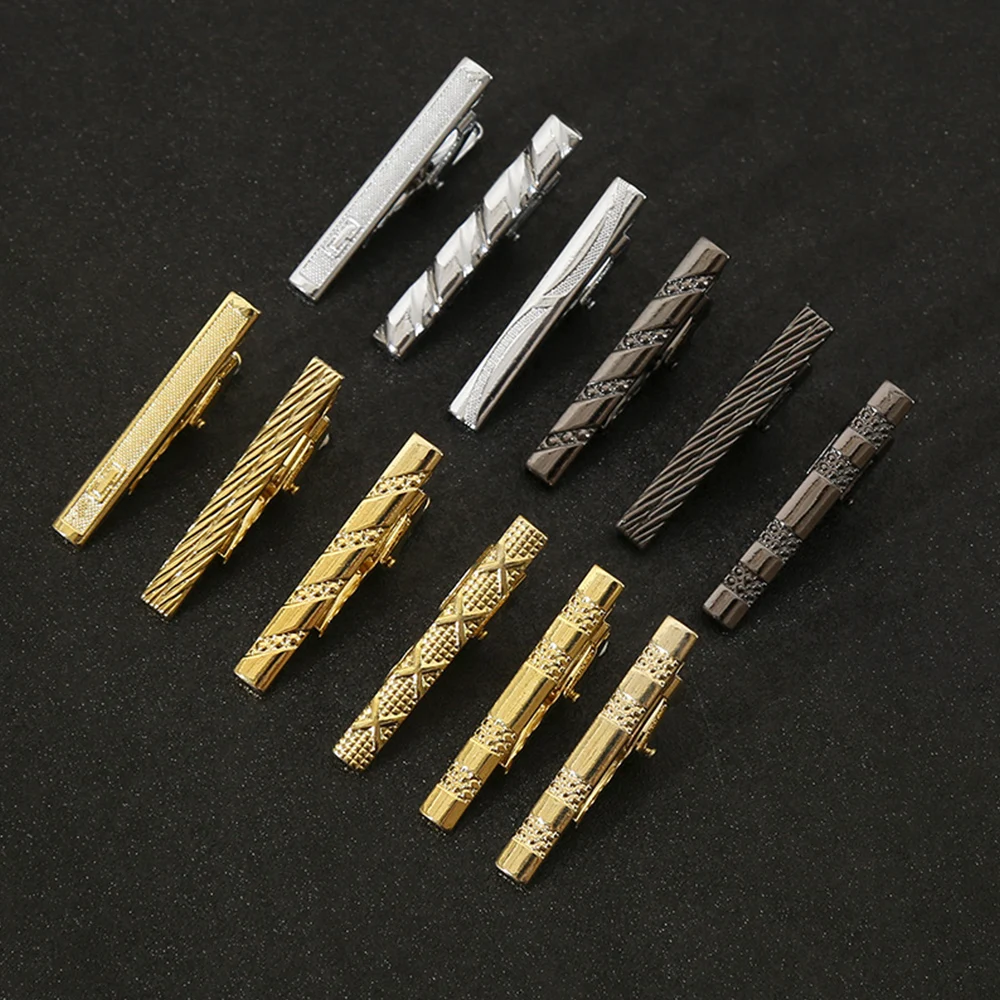 New Classic Men Tie Clip Simple Fashion Metal Necktie Daily Business Wedding Ceremony Tie Clip Pin Men Jewelry Accessories Gift thumbnail 2