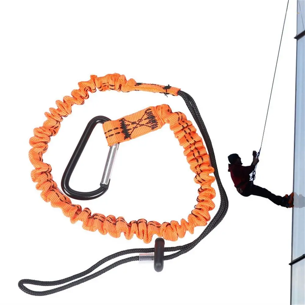 With Carabiner Hook Safety Bungee Tether Anti-Falling TelescopicSafety Rope Aerial Work Sport Climbing Working Tools Lanyard thumbnail 5