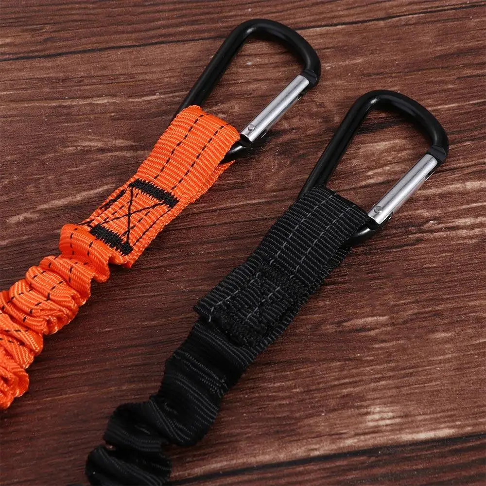 With Carabiner Hook Safety Bungee Tether Anti-Falling TelescopicSafety Rope Aerial Work Sport Climbing Working Tools Lanyard thumbnail 2