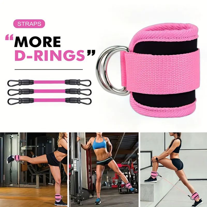 5 PC kickboxing bounce training leg resistance running stretcher kickboxing strength training anklet buckle set thumbnail 4