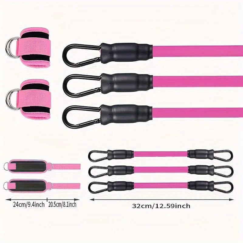 5 PC kickboxing bounce training leg resistance running stretcher kickboxing strength training anklet buckle set thumbnail 2