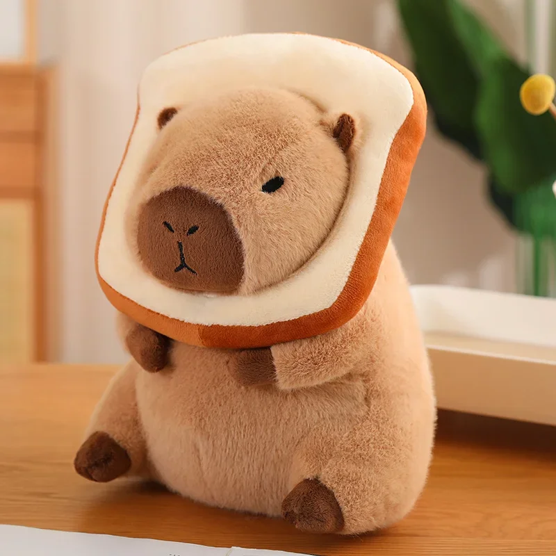 Capybara Plush Toy Simulation Capibara Cosplay Unicorn Dinosaur Dress Boba Bread Fruit Food Decor Birds Bubble Stuffed Animals thumbnail 6
