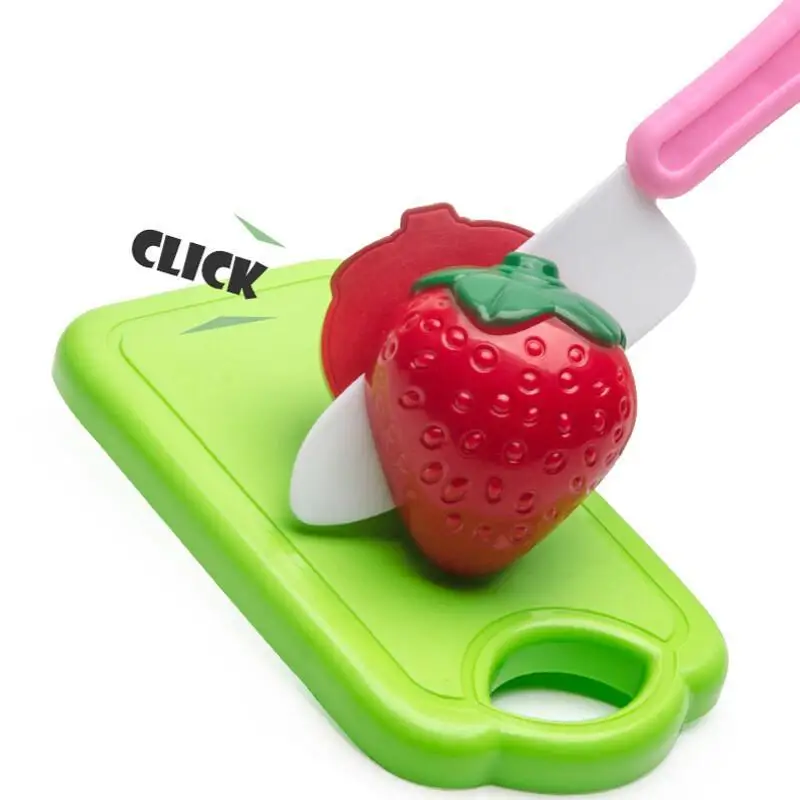 Cutting Play Food Set For Kids Simulation Kitchen Toys Pretend Play Montessori Cut Fruits Vegetables Toy for Toddlers Boys Girls thumbnail 5