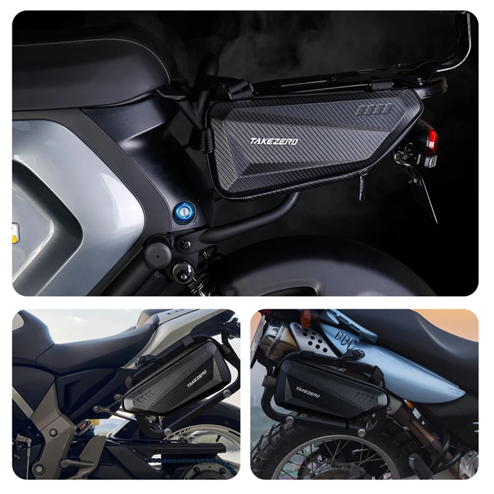Motorcycle Side Bags Waterproof EVA Hard Shell Electric Bike Hanging Bag Mountain Bike Triangle Pouch Bag Motorcycle Saddle Bag thumbnail 2