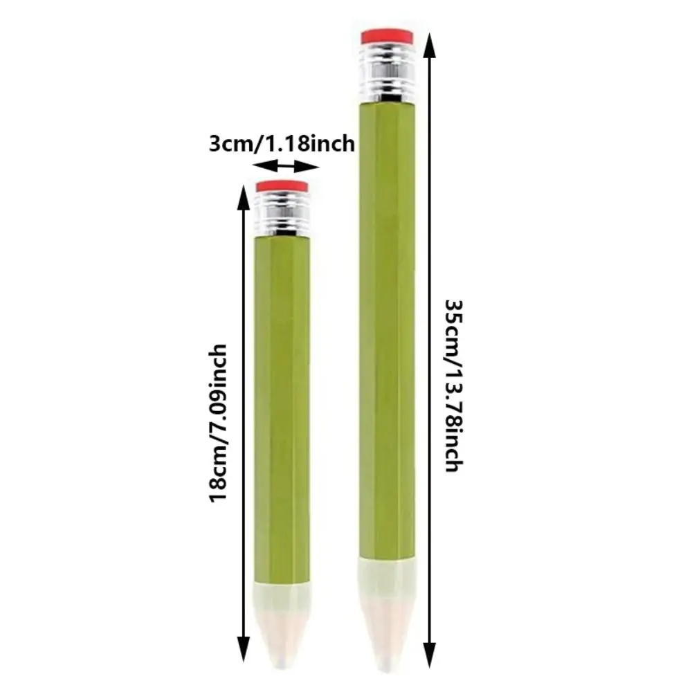 18/35CM Giant Wooden Pencil With Eraser Painter Artist Student Fun Novelty Gift Toy Performance Prop Stationery School Supplies thumbnail 5