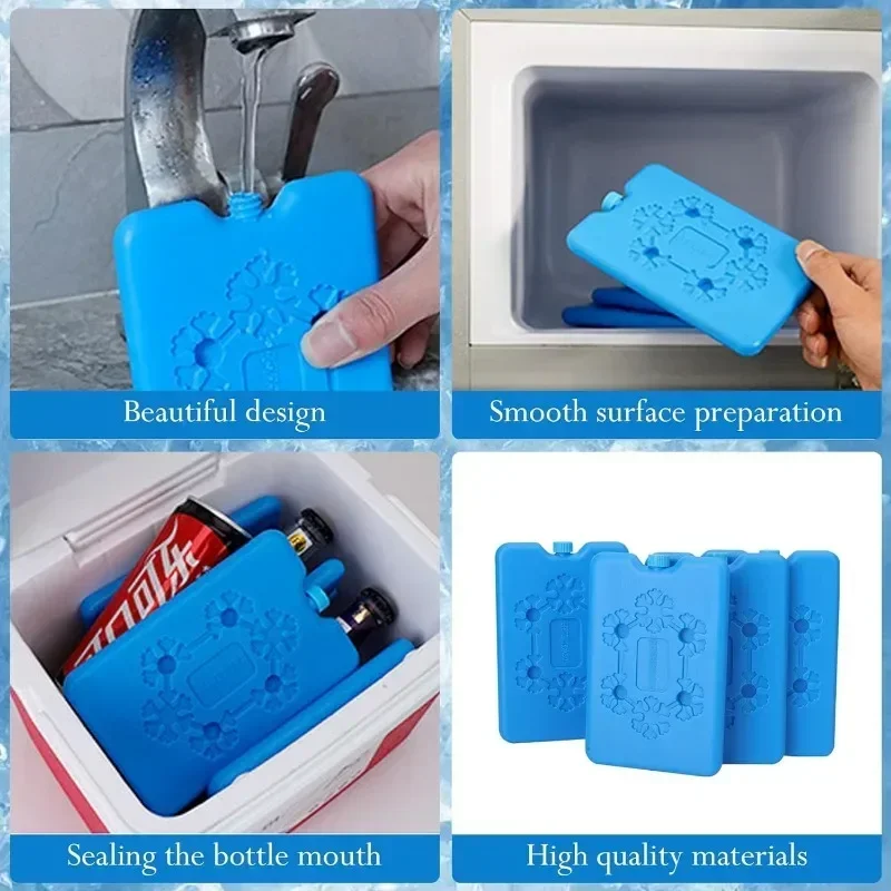 Ice Pack Reusable Lightweight Fresh Food Storage Refrigeration Cooler Bag Portable Water Injection Box for Lunch Box and Cooler thumbnail 3
