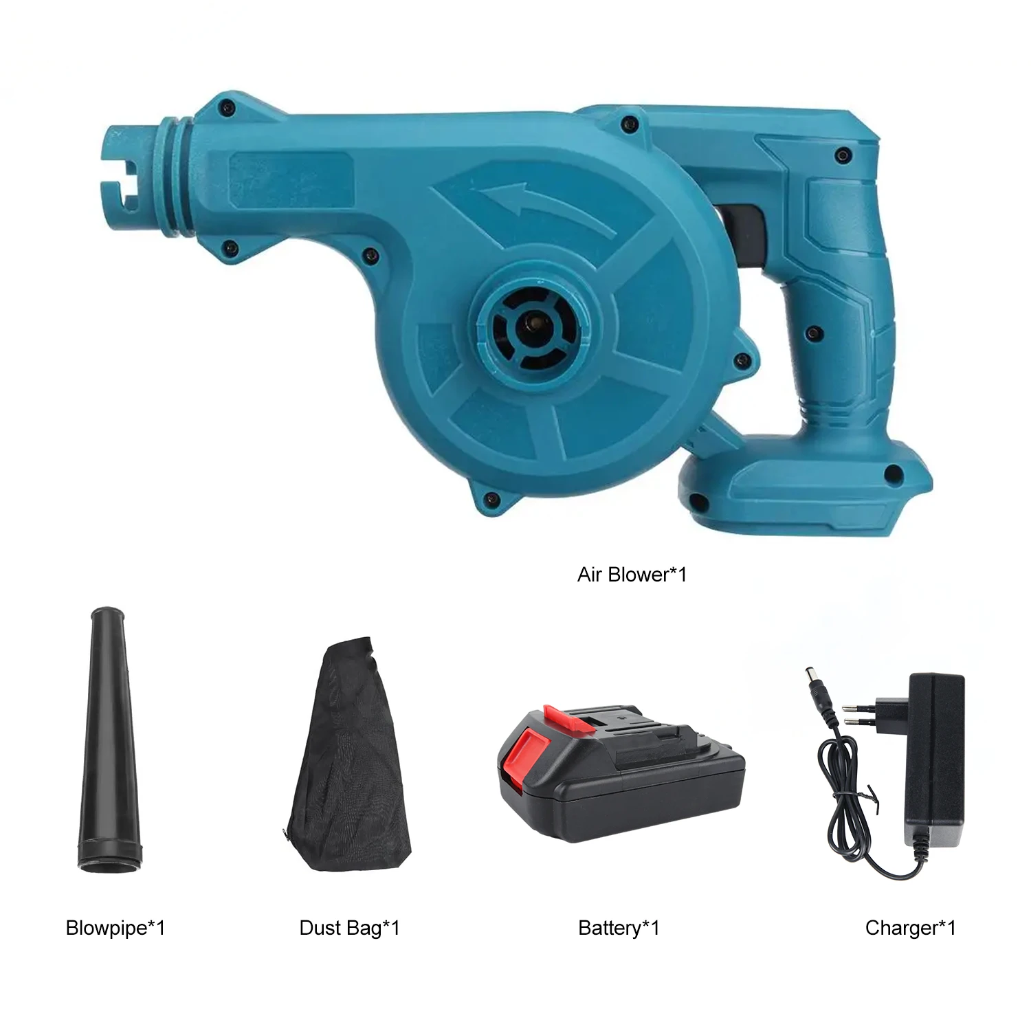 Tool Mini Cordless Leaf Blower for 18V Makita Battery Vacuum150CFM Up to 120MPH 2-in-1 Handle Electric Blower Vacuum Cleaner thumbnail 5