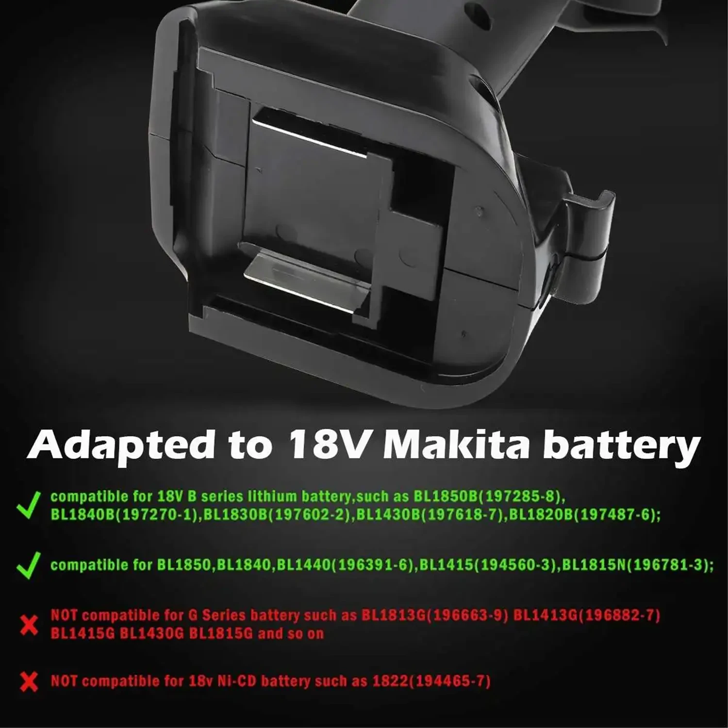 Tool Mini Cordless Leaf Blower for 18V Makita Battery Vacuum150CFM Up to 120MPH 2-in-1 Handle Electric Blower Vacuum Cleaner thumbnail 2