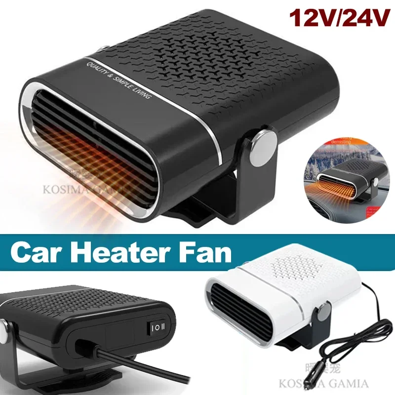 Car Heater Fan 150W 12V/24V Car Heater Electric Cooling Heating Auto Windshield Defroster Defogging Demister Car Anti-Fog Heater thumbnail 4