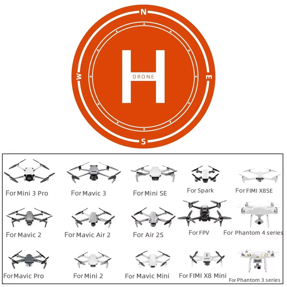 40/50/60cm Universal Landing Pad For DJI Mini 5 4 Pro/Air 3/Avata 2/Mavic3/NEO Mat Parking Apron Quadcopters Pad Drone Accessory thumbnail 3