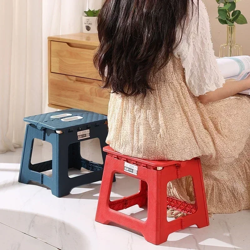 New Adult Children Portable Folding Stool Thickened Plastic Saddle Chair for Outdoor Activities and Fishing Gifts Party Favors thumbnail 2
