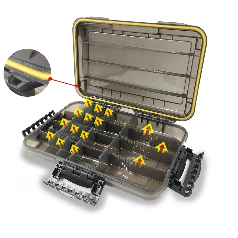 Large-Capacity Waterproof Fishing Tackle Box Fishing Accessories Tool Storage Box Fish Hook Fake Bait Storage Box Fishing Suppli thumbnail 5