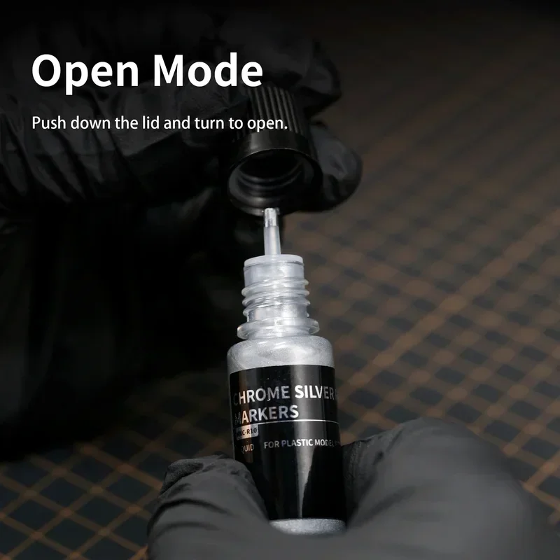 DSPIAE CR-10 DIY Chrome Silver Marker Refill Airbrush Spray Painting Tool Model Building Tools for Model Hobby Tools 10ml thumbnail 6