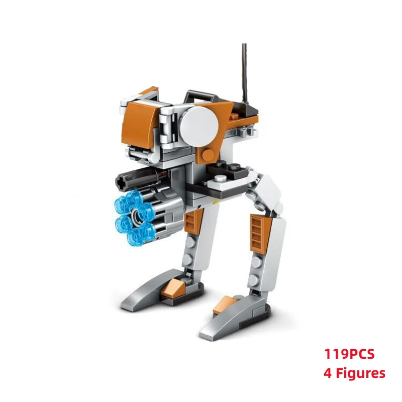 MOC Fighter X FigureAssembled Building Blocks Education Bricks Toys For Children Kids Kits Gifts K009-K012 thumbnail 2