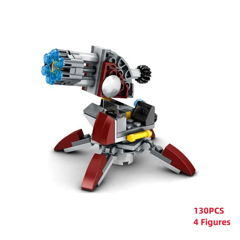MOC Fighter X FigureAssembled Building Blocks Education Bricks Toys For Children Kids Kits Gifts K009-K012 thumbnail 3