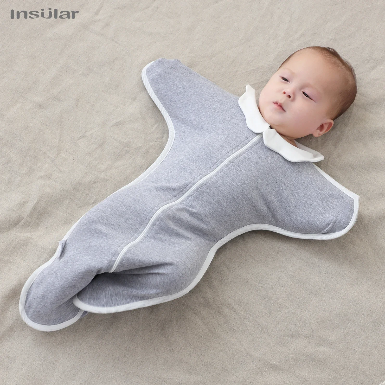 Newborn Baby Sleeping Bags Raised Hand Anti-shock Cotton Sleepsacks Baby Swaddling Blanket New Born Baby Items Saco De Dormir thumbnail 3