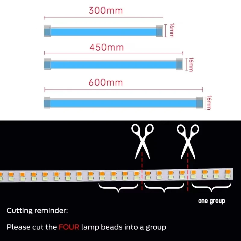2pcs Motorcycle Turn Signal Lights LED Daytime Running Lights Tail Light DRL Waterproof Decoration Strip Brake Flowing Light thumbnail 6