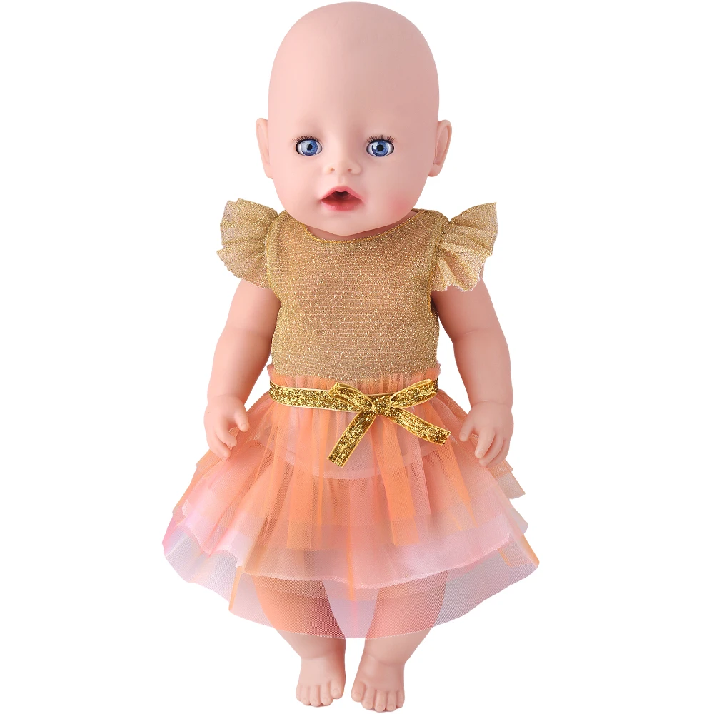Cute Princess Tutu Skirt American 18 Inch Girl Doll Tulle Dress Children Toys Ours & Generation Dolls Cute Skirt Accessories thumbnail 2