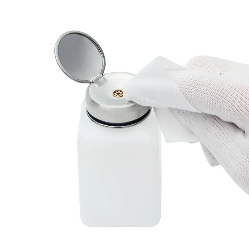 100ML 200ML Alcohol Bottle With Stainless Steel Bottle Cap for Mobile Phone Repair Motherboard Clean Anti Static Liquid Plastic thumbnail 4