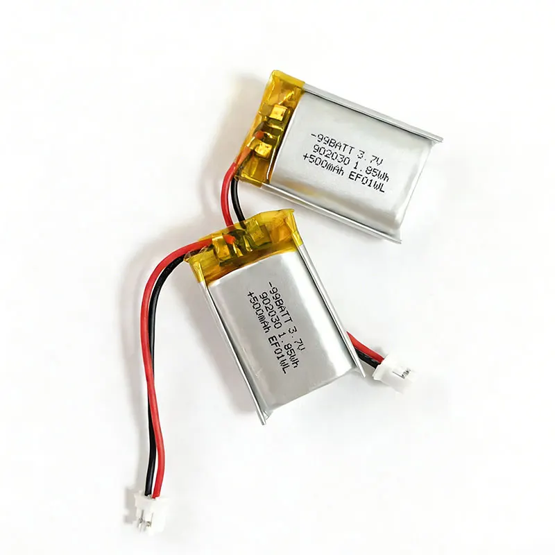 500mAh 902030 3.7V Li Polymer Battery  Li-ion Battery for Solar Light DVD Tracker Anti-theft Device GPS Lipo Rechargeable Cell thumbnail 5