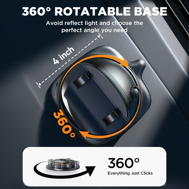 Joyroom Universal Dashboard Car Phone Holder Upgraded Reusable Silicone Phone Mount for Car Dash Anti-Slip Pad Mat Phone Holder thumbnail 6