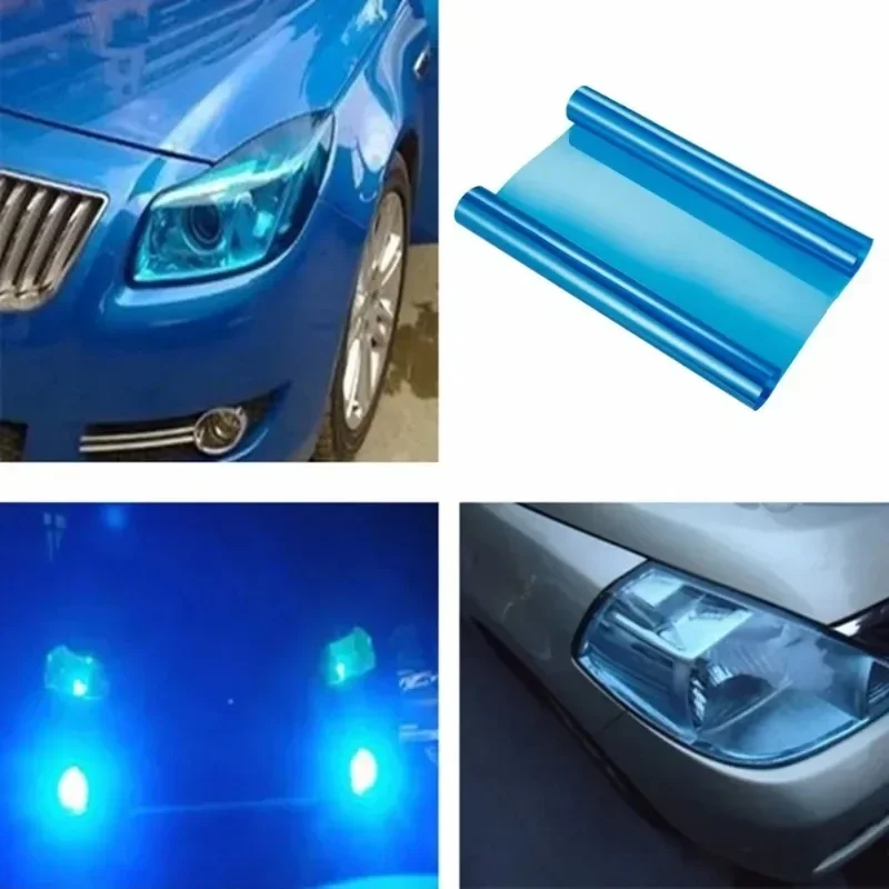 Car Light Film Car Headlight Fog Light Taillight Tint Vinyl Film Sticker Self-Adhesive Motorcycle Vinyl Wrap Car Decoration thumbnail 3