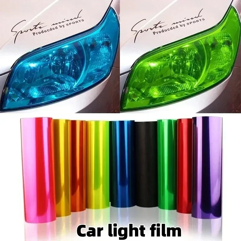 Car Light Film Car Headlight Fog Light Taillight Tint Vinyl Film Sticker Self-Adhesive Motorcycle Vinyl Wrap Car Decoration thumbnail 2