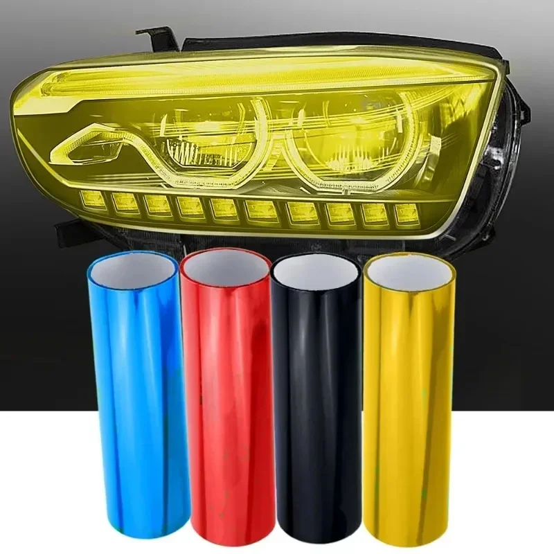 Car Light Film Car Headlight Fog Light Taillight Tint Vinyl Film Sticker Self-Adhesive Motorcycle Vinyl Wrap Car Decoration thumbnail 4