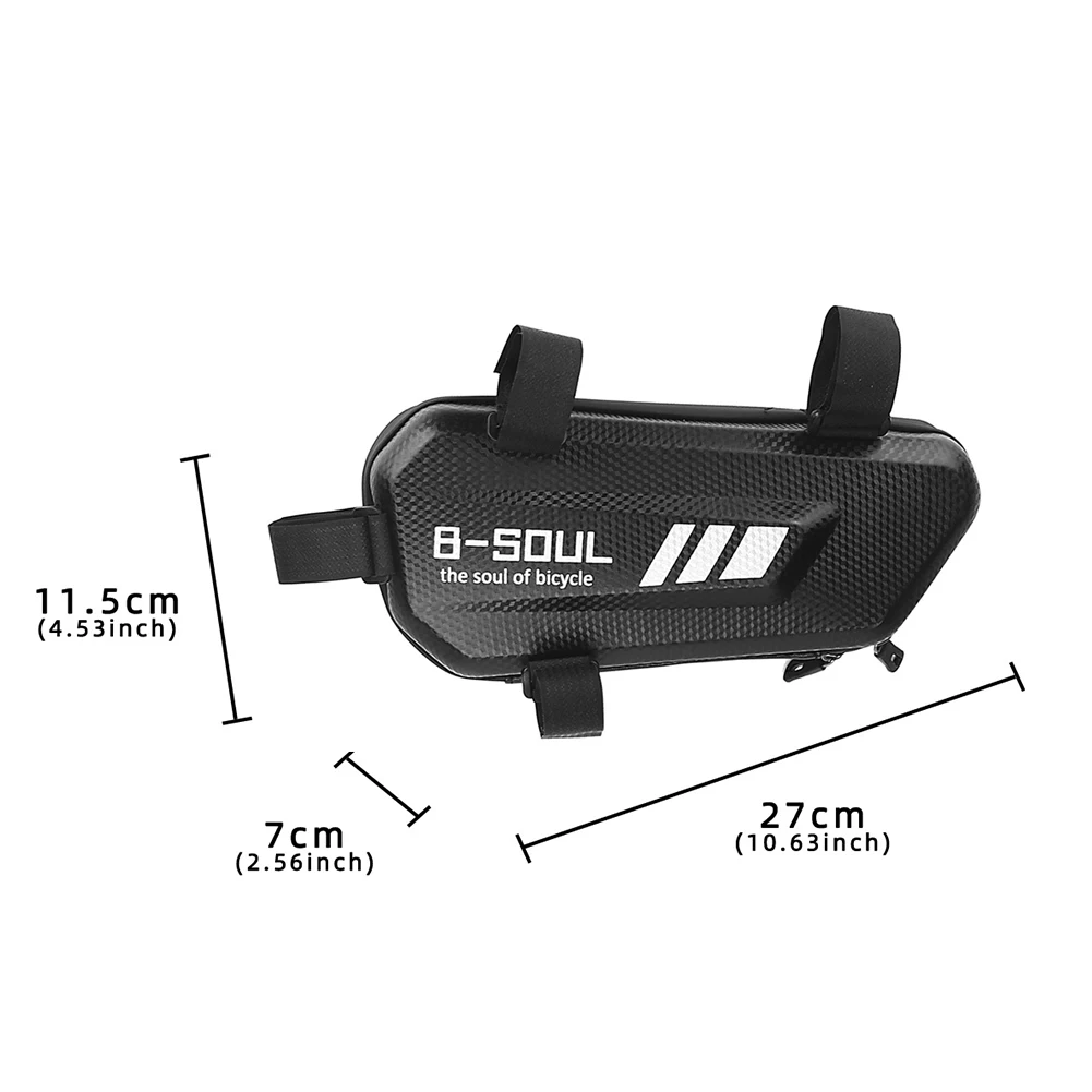 B-SOUL Electric Bike Hanging Bag Motorcycle Side Bags Waterproof Moto Engine Pack Hard Shell Bags Mountain Bike Triangle Pouch thumbnail 6