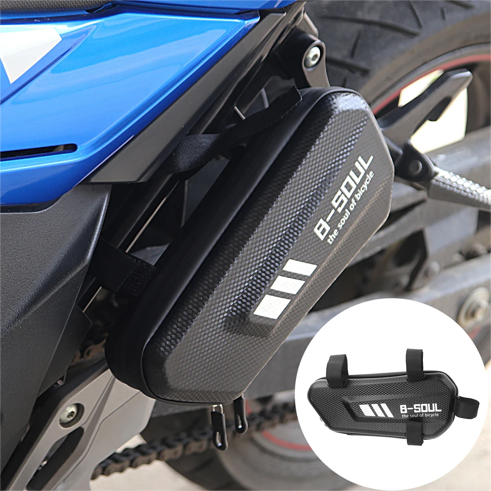 B-SOUL Electric Bike Hanging Bag Motorcycle Side Bags Waterproof Moto Engine Pack Hard Shell Bags Mountain Bike Triangle Pouch thumbnail 2