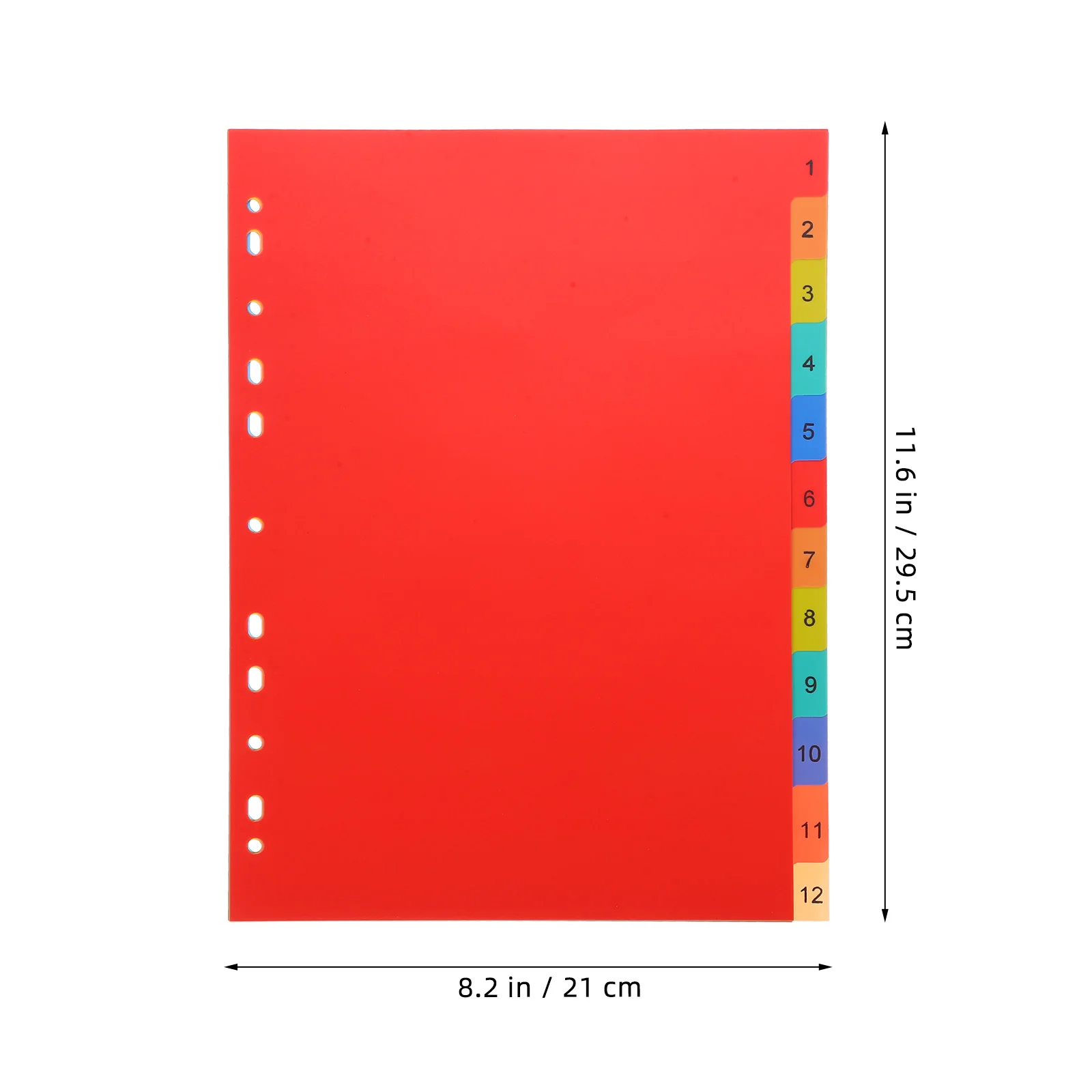 A4 Separated Loose Leaf Page Dividers Folder Number File PP Book Binder Plastic Binders Tabs Book Binder Dividers A4 Page Marker thumbnail 5