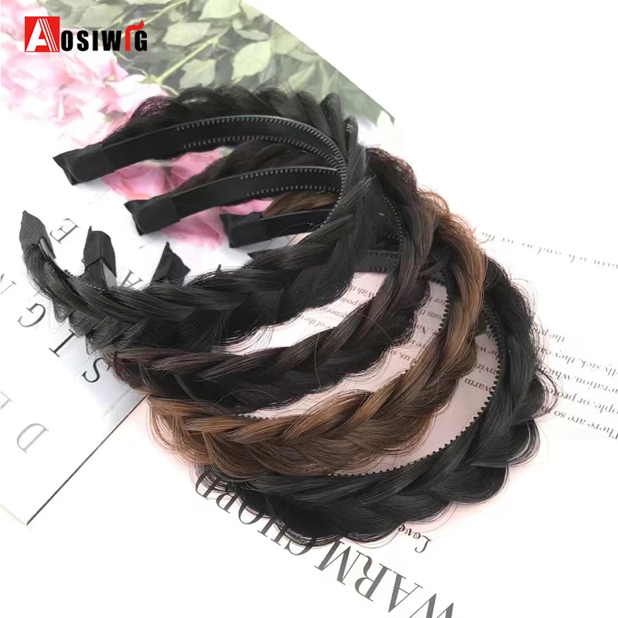 Synthetic Fishbone Braided Headband Hair Belt Plaited Hairband Bohemian Style Women Hairstyle Hairpieces Headwear Accessories Bl thumbnail 5