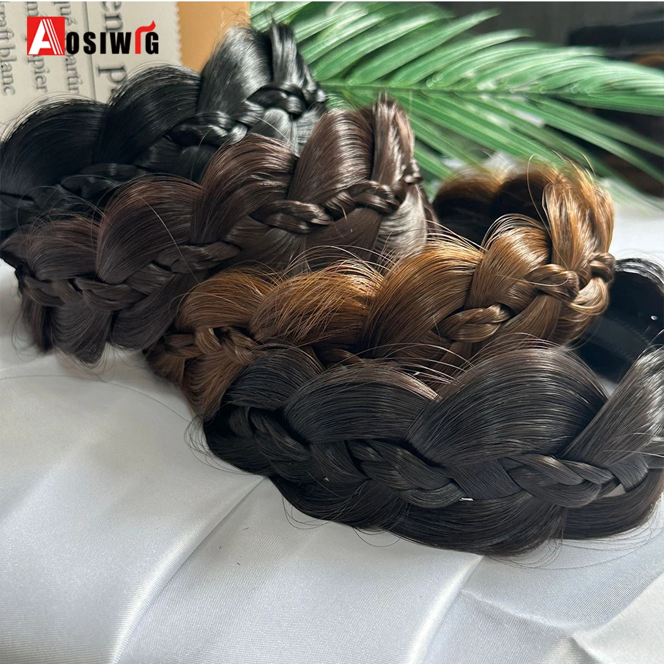 Synthetic Fishbone Braided Headband Hair Belt Plaited Hairband Bohemian Style Women Hairstyle Hairpieces Headwear Accessories Bl thumbnail 4