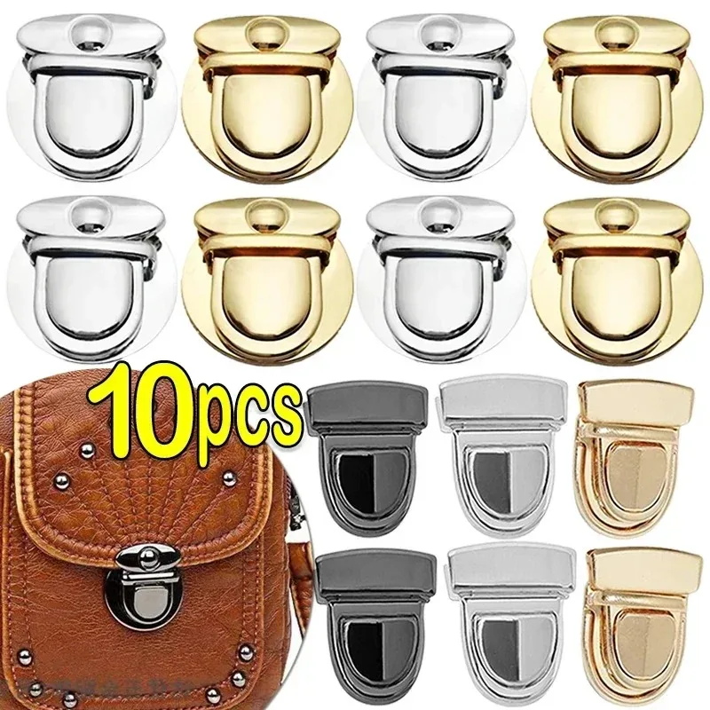 5/10pcs Metal Locks Bag Clasp Catch Buckles for Handbags Purse Tote Closures Snap Clasps DIY Craft Hardware Case Bag Accessories thumbnail 3