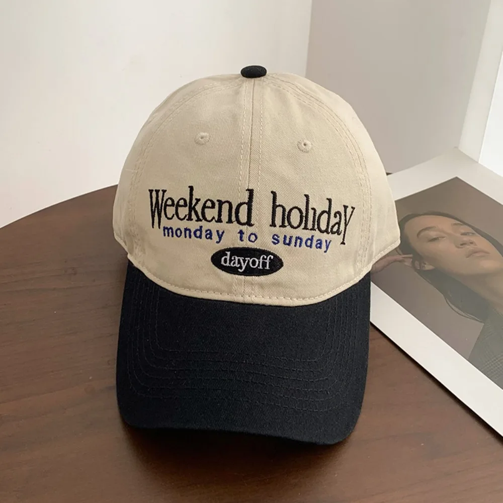 Retro Baseball Cap Versatile Sunscreen and Shading Hat Breathable Adjustable Hip Hop Gorras Trucker Cotton Cap Dad Hats thumbnail 3