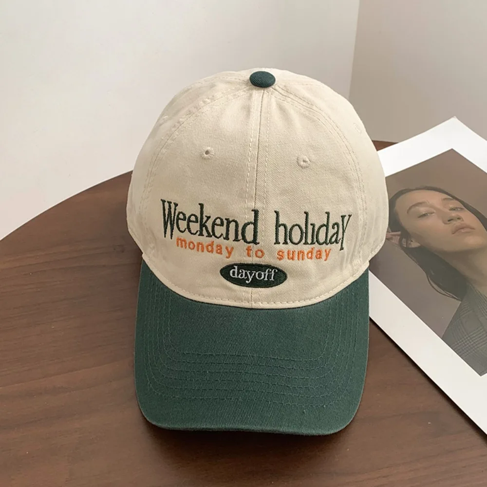 Retro Baseball Cap Versatile Sunscreen and Shading Hat Breathable Adjustable Hip Hop Gorras Trucker Cotton Cap Dad Hats thumbnail 6