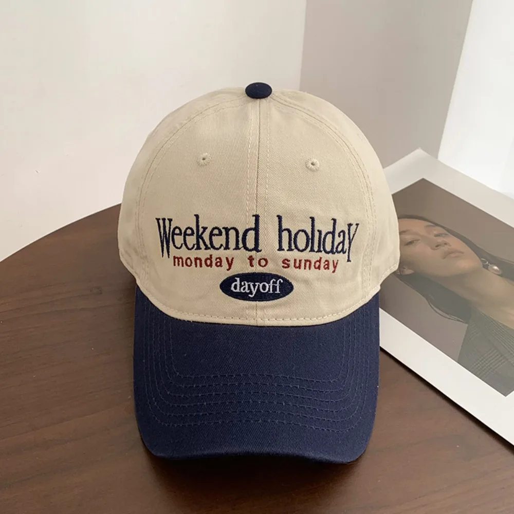 Retro Baseball Cap Versatile Sunscreen and Shading Hat Breathable Adjustable Hip Hop Gorras Trucker Cotton Cap Dad Hats thumbnail 4