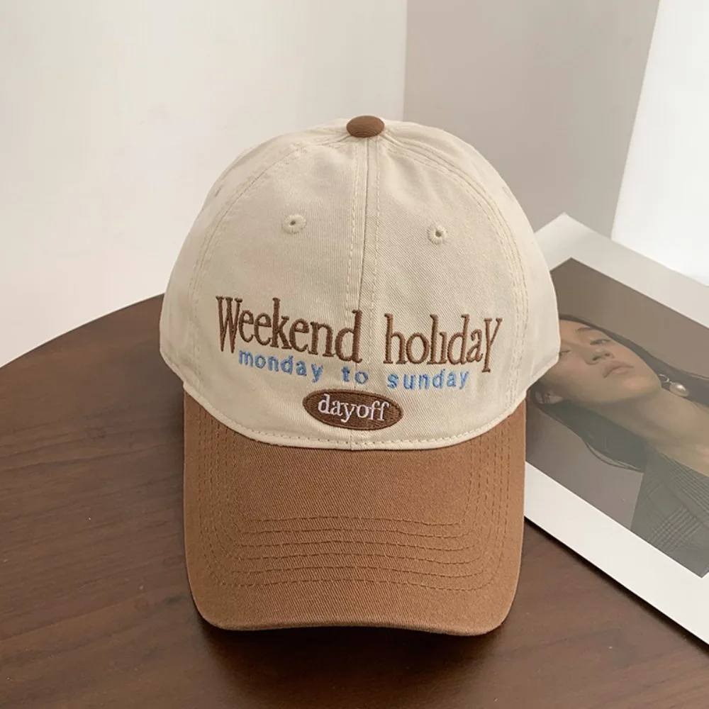 Retro Baseball Cap Versatile Sunscreen and Shading Hat Breathable Adjustable Hip Hop Gorras Trucker Cotton Cap Dad Hats thumbnail 2