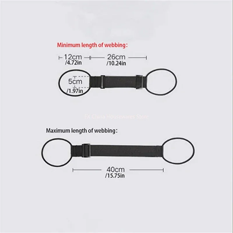 Elastic Adjustable Luggage Strap, Bungee Travel Security Belt, for Carry On, Secure Baggage Transport thumbnail 6