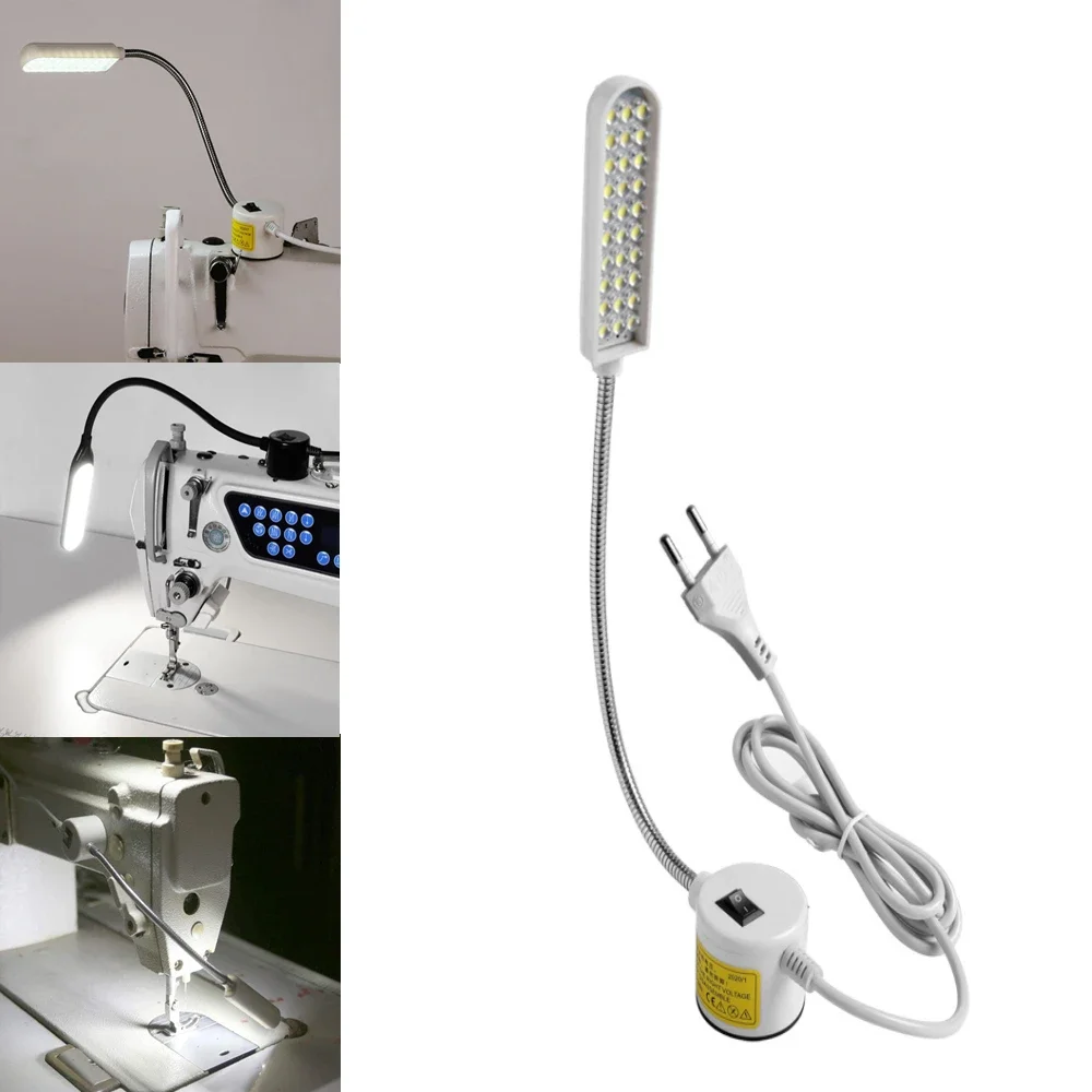 LED Sewing Machine Lamp 360 Flexible Adjustable Gooseneck Work Lamps Industrial Lights with Magnetic Base for Workbench New 2024 thumbnail 2