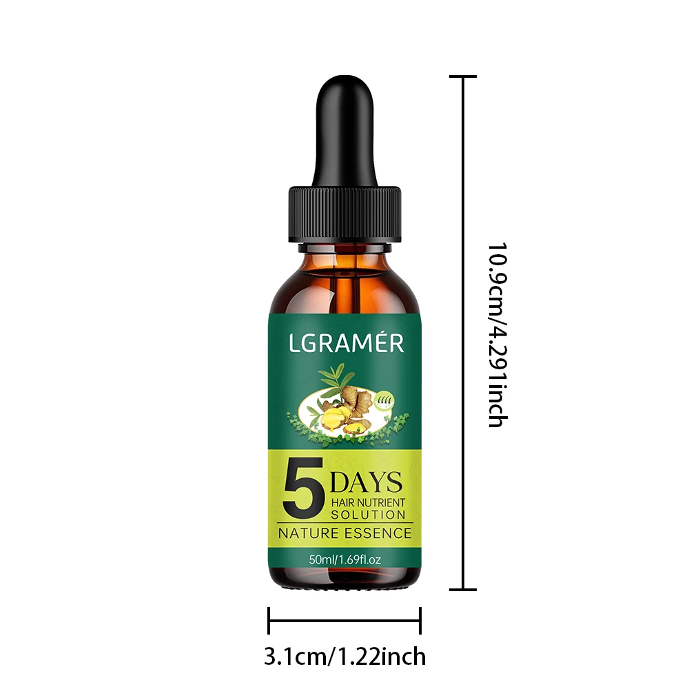 Hair Growth Essence Oil Ginger Hair Growth Oil Anti Hair Loss Prevent Baldness Treatment Fast Nourish Scalp Hair Care thumbnail 6