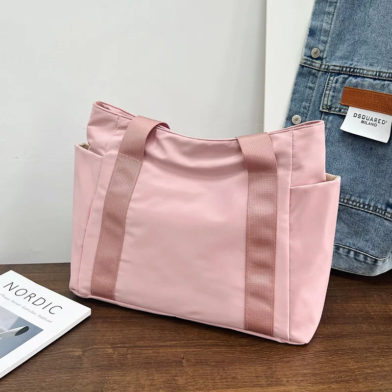 2024 New Handbags Casual Shopping Bags for Women Soft Canvas Big Capacity Tote Bag Messenger Big Mummy Shoulder Bag Ladies thumbnail 5