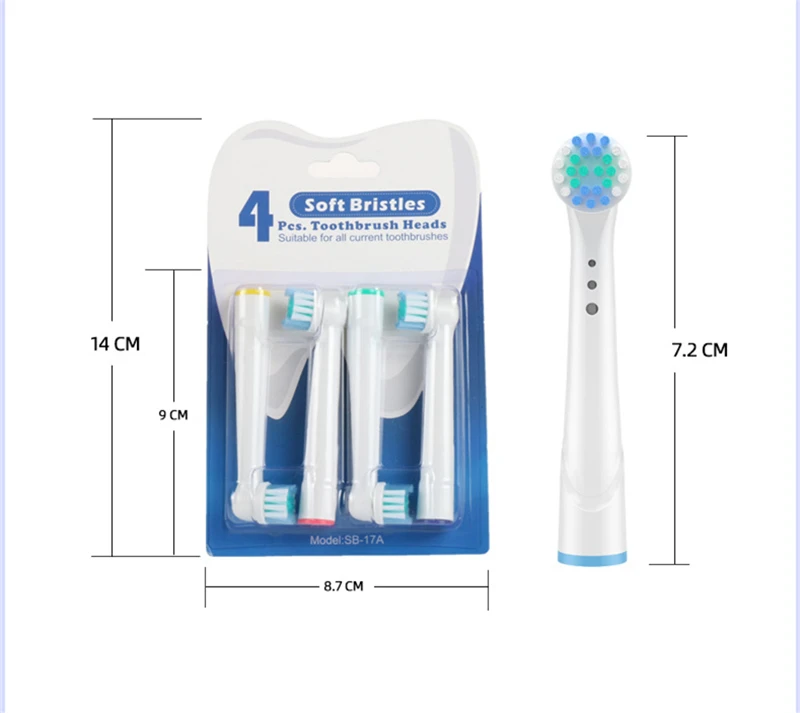 Brush Head Nozzles for Braun Oral B Replacement Toothbrush Head Sensitive Clean Sensi Ultrathin Gum Care Brush Head for Oralb thumbnail 4